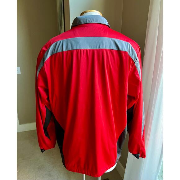 Men's Antigua red, black windbreaker jacket size XL - Picture 5 of 5